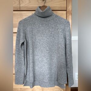 Merino wool and alpaca grey supersoft turtleneck